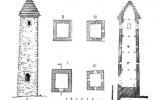 План башни в крепости Ананури