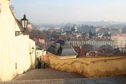 Вид на Прагу от стена Града
