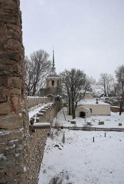 Порховская крепость зимой