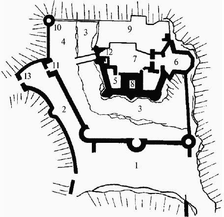 План замка Ланэк
