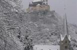 Замок Марксбург зимой